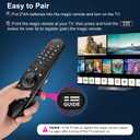 Voice Magic Remote for LG OLED QNED NanoCell Webos Smart TV Magic Remote Control Replacement AKB75855501 AN-MR20GA MR19BA MR21 MR22 MR23 MR24 GA GN GC MR18BA MR650A, with Pointer Function