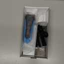 Braun Electric Series 3 Razor with Precision Trimmer, Rechargeable, Wet & Dry Foil Shaver for Men, Blue/Black, 4 Piece