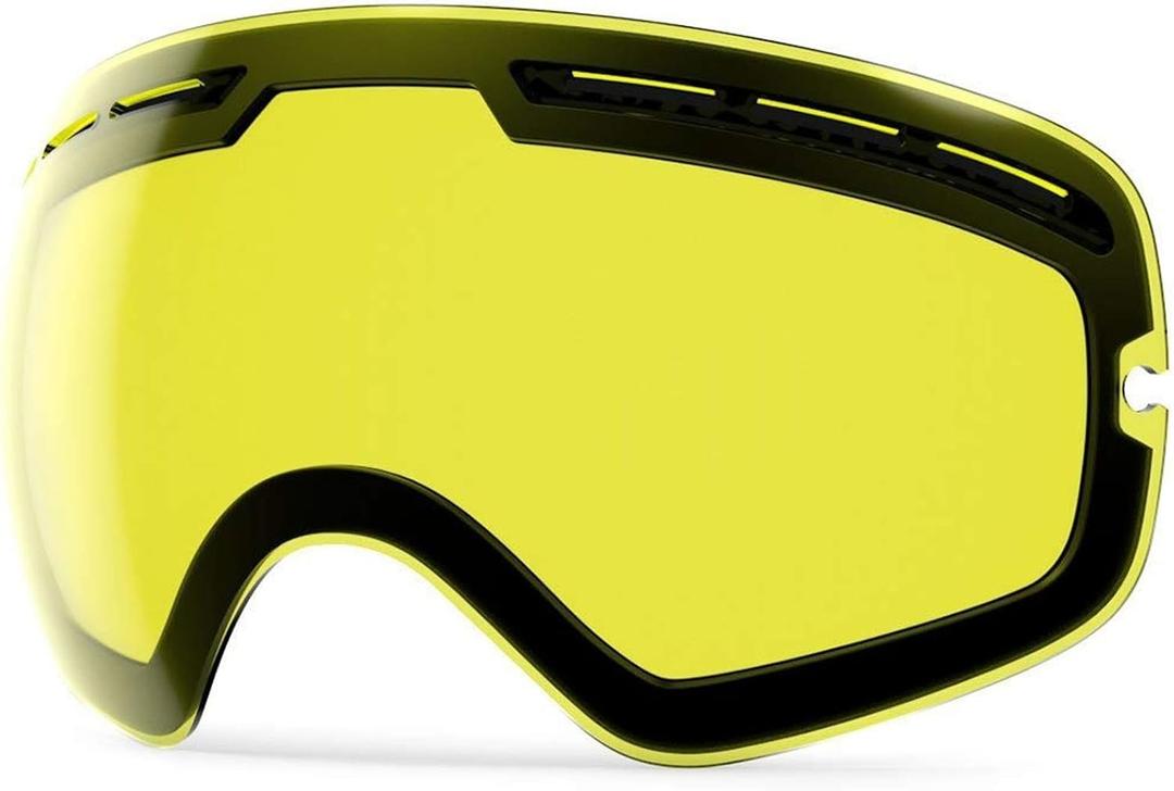 ZIONOR Ski Goggles Lens, XMINI 100% OTG Snow Goggles Detachable Lens for Youth Kids