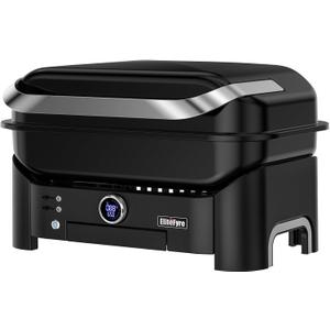 Volteq Smart Electric Grill - 1500W, 650F, No Smoke Indoor/Outdoor BBQ, Digital Control & Meat Probe, All-in-One for Balcony, Patio, RVs