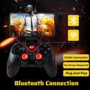 Yoidesu X3 Gaming Controller for Android for IOS Mobile Phone TV Computer CP VR, Dual Vibration Wired BT Game Remote Gamepad Joystick with Built in 400mAh Rechargeable Battery