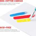 Simetufy 58 Pack 8x10 Inch Canvas Boards for Painting, Bulk Blank Canvas Panels Gesso Primed Acid-Free 100% Cotton for Acrylics Oil Watercolor Tempera Paints