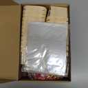 Kigley 24 Set Wooden Gift Baskets Empty Bulk Small Berry Basket with Cellophane Bags Bows Basket Kit for Easter Spring DIY Picking Fruit Birthday Wedding Bow Party(Red and White)