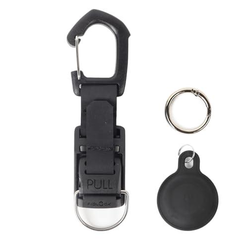 Gwild Concepts Key Chain Holder w/Airtag Case, Quick Release, Magnetic Keychain, for Car Belt Backpack, Detachable Keys Ring Clip