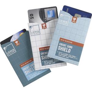 Lewis N Clark RFID Credit Card Holder Shield, Anti-Theft Wallet Sleeve + RFID Blocking ID Holder & Credit Card Protector - 3 Pack, Pack Of 6