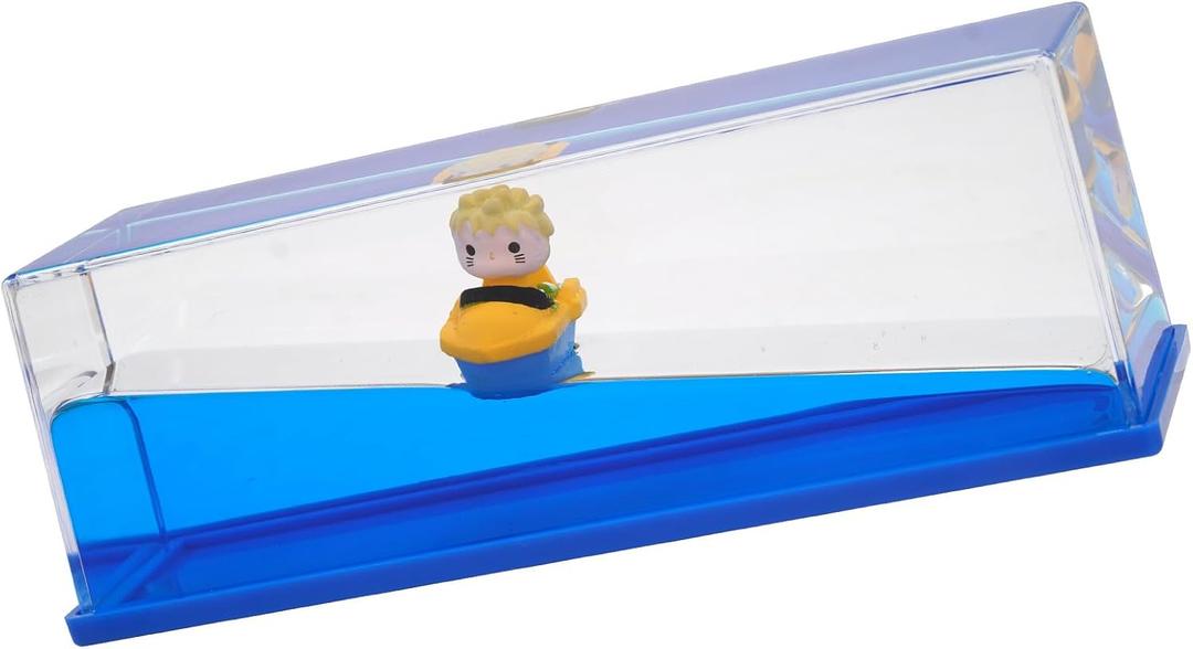 Anime Figures Unsinkable Ship Model Pirate Boat in a Bottle BoxNon Sinking Anime Merch Acrylic Cruise Ship Fluid Drift Bottle Desk for Decor Ornament Fans Gifts (D)