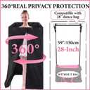 360 Privacy Curtain Changing Room System for 28" Dance Bag with Rack, Detachable Portable Backstage Privacy Dancer Changing Room Curtain for Training Competition Outdoor Camping (No Bag)