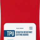 Blue Ginkgo TPU Cutting Mat [Medium]  Korean-Made Flexible, Knife-Friendly, Durable Kitchen Cutting Board (Red)
