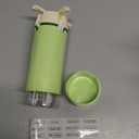 4 in 1 Travel Dispenser, Travel Bottles for Toiletries, Leak Proof Refillable Dispenser Set for Shampoo Conditioner Lotion Cream, Portable Containers for Travel, Camping & Gym (Green)