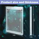 TORONTOKYO 100ct Magnetic Card Holders for Trading Cards, 35PT One Touch Card Holder, Card Protector Hard Plastic for Baseball Football Sports and Game Cards