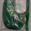 LeMarnia St. Patrick's Day Costume Wig Green Bob Wig with Shamrock Bow Headband for Women Irish Costume Wig