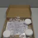 3Pack Christmas Window Lights Decorations with Timer, Battery Powered Christmas Hanging White Lighted Snowflake Shaped LED Sucker for Xmas Lamp Tree Fireplace Indoor Decor