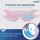REVIX Wisdom Tooth Ice Pack Wrap with 3D Sewing Design Face Ice Wrap for Jaw, TMJ, Oral Discomfort, Teeth Removal and Dental Implants, Super Snug Fit with 4 Hot Cold Packs Reusable, Pink