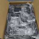 THKVESN Corner Shower Caddy Tension Pole Adjustable 29–124 Inch, 4 Tier Rustproof Shower Organizer Shelf Rack, Quick Installation Bathroom Storage Shower Caddy Corner Pole, Black