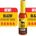 2 x  Buffalo Wild Wings Blazin’ Hot Sauce, 5 fl oz, Extra Hot Dipping Sauce, Marinade and Seasoning for Chicken Wings and Pork Ribs, Made with Spicy Cayenne (Pack of 2) BBD: 06/09/27