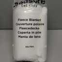 Bedsure GentleSoft Fleece Throw XL Blanket White - 300GSM Soft Lightweight Plush Cozy Blankets for Bed, Sofa, Couch, Travel, Camping, 50x70 inches