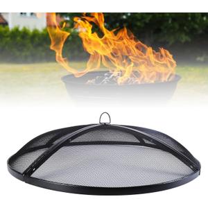 JINIHFW Fire Pit Spark Screen,Fire Pit Screen 40 inch Round,Outdoor Fire Pit Spark Screen Guard Accessory,Mesh Design Spark Guard Perfect for Patio Fire Pit,Outdoor Backyard Heavy-Duty Round Firepit