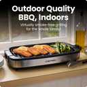 Chefman Smokeless Indoor Electric Grill, Extra Large Grilling Surface, Nonstick Table Top Grill for Indoor Grilling and BBQ with Adjustable Temperature Control, Drip Tray, Dishwasher-Safe Parts