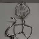 Stainless Steel Stand Mixer Attachment 3-Piece Set for KitchenAid 7QT Lift Bowl Mixer. Includes whisk, flat beater and dough hook for KitchenAid 7-quart mixer, Dishwasher Safe