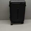 20 Expandable Carry on Luggage Front Opening, 22x14x9 Airline Approved Hardshell Spinner Carry-on Suitcase with Wheels, TSA Lock, Lightweight Durable Travel Luggage (Black, 20 inch)