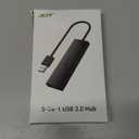 Acer USB Hub 4 Ports, Multiple USB 3.0 Hub, USBA Splitter for Laptop with Type C Power Port, Extender for A Port Laptop, PC, Desktop and More (4ft)