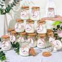20 Pcs Elephant Baby Shower Favors Party Candle Lavender Scented Glass Mason Jar Wax Candle Bulk for Guests Girl Boy Gender Reveal Party Gifts(Pink)