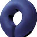 BENCMATE Inflatable Dog Cone Collar Alternative, Soft Dog Cone for Small Medium Large Dogs and Cats, Neck Recovery ECollar Donut Collar After Surgery (Small, Navy Blue)