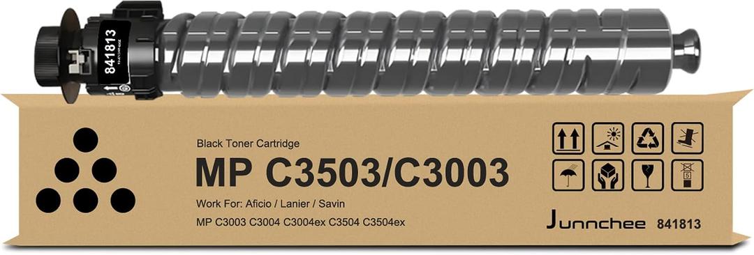 MP C3003 Black Toner Cartridge 841813 for MP C3004 C3503 C3504 Printer Ink