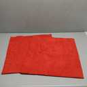 MIULEE Pack of 2 Christmas Decorative Throw Pillow Covers Soft Chenille Throw Pillows Solid Textured Cushion Covers for Couch Sofa Bedroom Living Room 18x18 Inch, Red