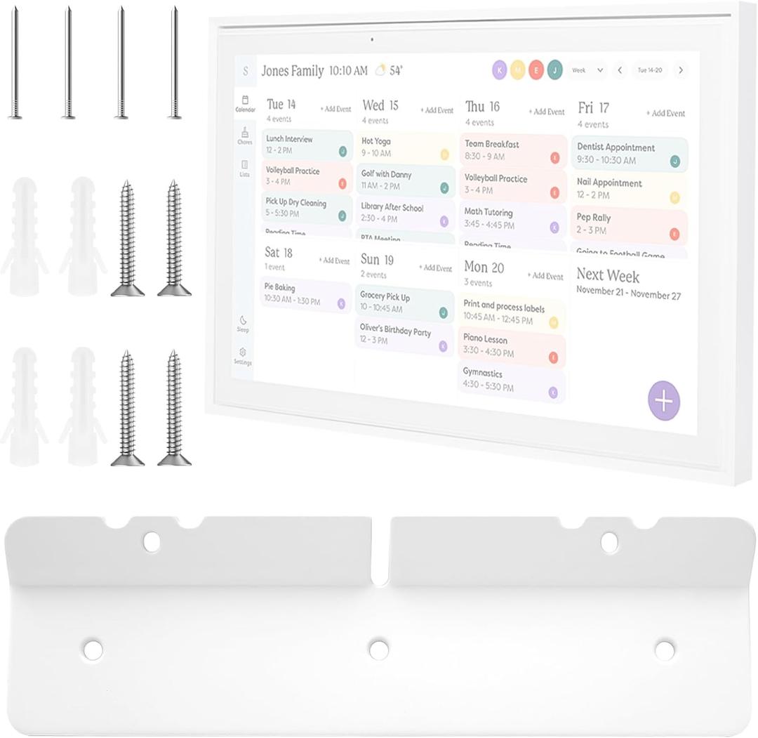 Wall Mount for Skylight 15” Digital Calendar, NoStud & NoDrill, Metal Mount – Accessories for Skylight Calendar, No Includes Level