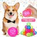 24 pcs 2.36'' Squeaky Dog Toy Balls Rubber Dog Toys for Playing Fetching Retrieving Durable Aggressive Chewers Teeth Cleaning and Training Balls for Medium, Small Dogs Puppy (Multicolor)