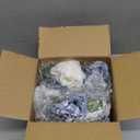 NUPTIO Flower Ball Centerpieces for Tables: Dusty Blue & White Artificial Rose Fake Floral Arrangement for Wedding Party Centerpiece Decorations 9.4 Inch Diameter 2 Pcs