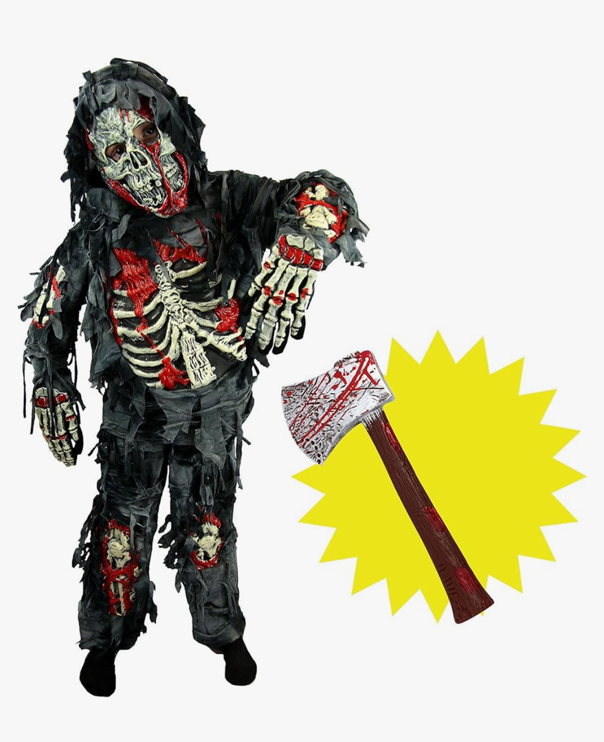 Spooktacular Creations Zombie Costume for Kids, Scary Halloween Costume for Boys, Halloween 3T 3-4 yrs