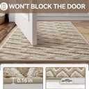 Indoor Door Mat 24x35, Dirt Resistant & Absorbent Doormat for Entryway Inside, Non-Slip Rubber Backing Front Door Mat Indoor Entrance, Low-Profile, Washable, Brown