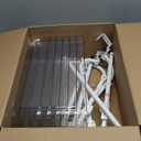 Over The Door Pantry Organizer, 8-Tier Over The Door Organizer with Adjustable Baskets, Metal Hanging Spice Rack for Pantry Organizers and Storage, Suitable for Kitchen Laundry Room & Bathroom, White