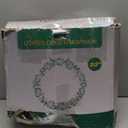 Lighted Christmas Wreath, with green ribbon 
Winter Wreath