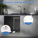 WiFi Water Leak Detectors 5 Pack, 120dB Adjustable Loud Water Leak Sensor, Wireless Wi-Fi Water Leak & Drip Alarm, App Alerts, 5 Water Alarm Sensors & 1 Hub for Home Kitchen, Bathroom, Sink, Laundry