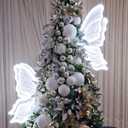 2pcs 23.6" Large LED Butterfly for Christmas Tree 3D Light Decor, about 23.6 inch