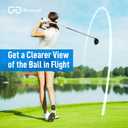 Bloomoak Sport Golf Sunglasses,Wrap UV400 Protection/Vented Frame Prevent Fogging/Superior Visual Clarity to Find Ball (Blue - 12% Vlt - for Sunny Conditions)