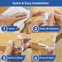 Corner Protectors for Baby (12 Pack) - Patented - New & Improved Edge Protector for Baby Transparent Corner Protectors - Baby Safety Products to Baby Proof Corners and Edges
