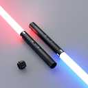 Lightsaber, Light Sabers with RGB 15 Colors, Dueling Lightsaber, 2-in-1 Double Blade Laser Sword Toy for Halloween Xmas Gift, Galaxy War Fighters Cosplay,Great Gift for Boys & Girls