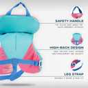 Stohlquist Infant Life Jacket, US Coast Guard Approved, Type II Life Vest (20-30 lbs) for Babies and Toddlers, Support Collar with Grab Handle, PFD for Pools, Lakes and Boating