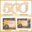 50 Packs 50 Bottle Openers for 50th Birthday Party Favors Gifts or Souvenirs for Guests 50th Wedding Anniversary Party Favor Gold and Black Theme Party Decorations (50)