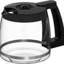14-Cups Coffee Carafe Replacement Pot Compatible with Cuisinart Coffee Machine DCC-2200RC, DCC-2200, DCC-3200, DCC-3200P1, DCC-3200FR, DCC-3200CPAMZ, DCC-2600, DCC-2800,DCC-1800FR, CBC-7400 CBC-7000PC (Black)