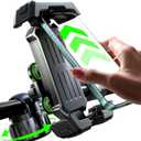 LISEN Bike Phone Holder Mount, [Military Grade Anti-Vibration ＆ Drop-Proof ＆ Anti-Navigation Shaking] Bicycle Phone Holder fit All Bike for All iPhone and Samsung and Android