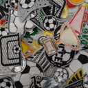 Hunnmingre 72 Pcs Soccer Iron on Patches Embroidered Soccer Patches Iron on Hat 36 Style Sport Ball Appliques for Hat Cap Clothes Jackets Jeans Dress Sew on DIY Backpack Accessories Soccer