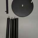 Toilet Paper Holder Stand, Bathroom Toilet Paper Roll Holder Stand with Reserve, Standing Toilet Paper Holder with Storage (Black)