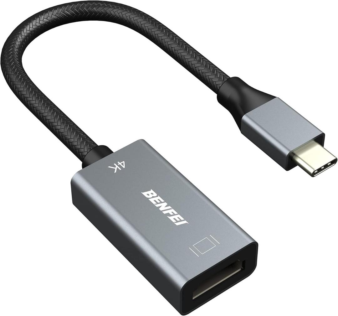 3 x BENFEI USB C to HDMI Adapter 4K@60Hz Thunderbolt 3 to HDMI Adapter for MacBook Pro 2019/2018/2017, MacBook Air/iPad Pro 2018, Samsung Galaxy S10/S9[Aluminum Alloy Shell & Nylon Cable]