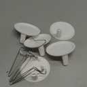 6 Pack Adjustable Doll Stand Compatible with Labubu 6.8 Inch Dolls, Stand Holder Compatible with Labubu Accessories, White Plastic Support Holder (Not Include Dolls)