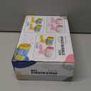 2 BubbleGun with 2 Bottles Refill Solution for Kids, 40-Hole Light Up Bubble Machine for Toddlers 1-3, Pink Bubble Blaster Maker, Party Favors Toys for Boys Girls 4-8 Birthday Gifts